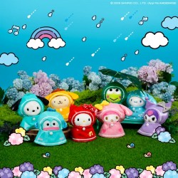 OY韓國預訂優惠 Sanrio Characters Rainy Day Raincoat Plush Keyring 雨衣公仔鑰匙扣